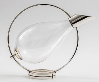 Christofle 'Fidelio' Silverplate & Glass Decanter
