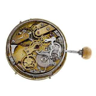 A pocket watch perpetual calendar movement with quarter repeating complication. With dial. Recommend