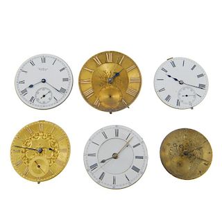 A large quantity of pocket watch movements. All recommended for spare and repair purposes only. Appr