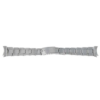 ROLEX - A stainless steel lady's expandable Oyster bracelet with folding clasp. 17cm. <br><br> Brace