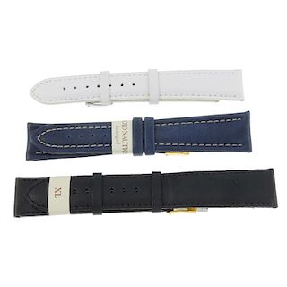 A selection of watch straps of various colours and styles. Approximately 100.  <br><br>A mixed selec