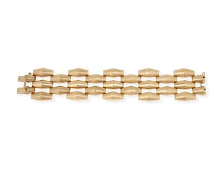 A Retro M.C. Mossalone gold bracelet