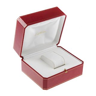 CARTIER - an incomplete watch box, together with a watch box in style of a Cartier. <br><br>