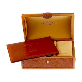 FRANCK MULLER - a complete watch box. <br><br>Inner box is in good condition with only minor marks.