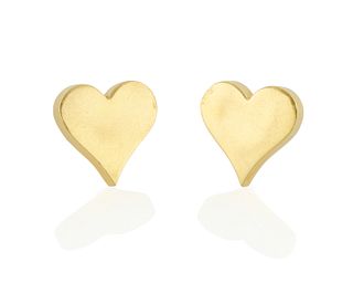 A pair of Aldo Cipullo for Cartier heart ear clips