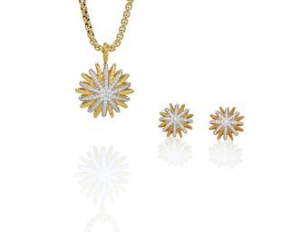 A set of David Yurman diamond "Starburst" jewelry