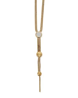 A John Hardy diamond lariat necklace