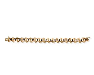 A sapphire woven bracelet