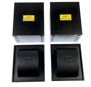A selection of Breitling watch boxes, some incomplete. Approximately 6. <br><br>Due to the quantity