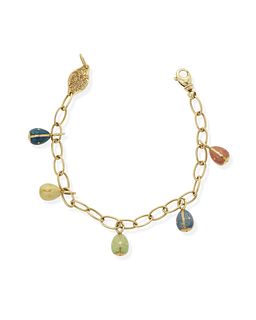 A Faberge enamel egg bracelet