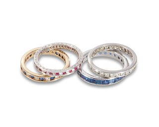 Four eternity bands