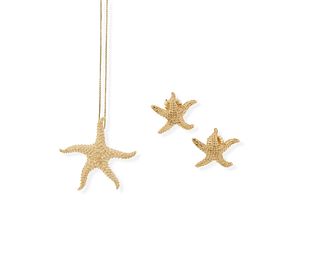 A group of starfish jewelry