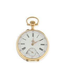 A French gold pocket watch