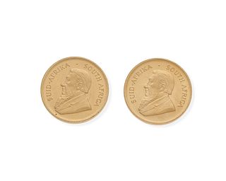 Two (2) South African Krugerrand gold coins