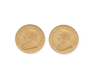 Two (2) South African Krugerrand gold coins