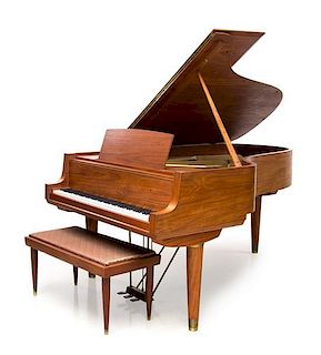 A Steinway & Sons Model B Grand Piano, Length 83 inches.