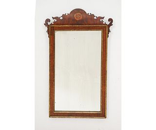 CHIPPENDALE STYLE MAHOGANY MIRROR