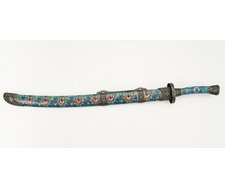 FINE CHINESE CEREMONIAL CLOISONNE SWORD