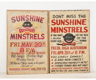 TWO SUNSHINE MINSTRELS POSTERS