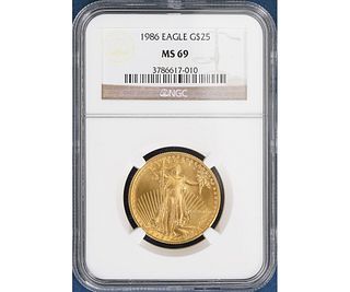 1986 GOLD 25 DOLLAR EAGLE COIN