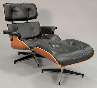 Herman Miller Eames teak chair signed Herman Miller.