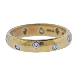Tiffany &amp; Co Etoile 18k Gold Platinum Diamond Band Ring