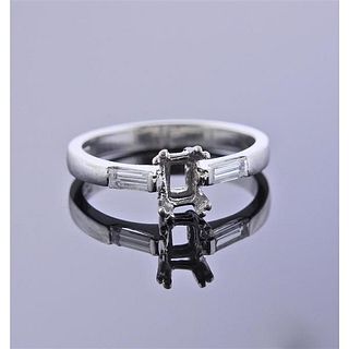Perodri 18k Gold Diamond Engagement Ring Mounting