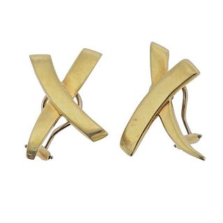 Tiffany &amp; Co Picasso X 18k Gold Earrings