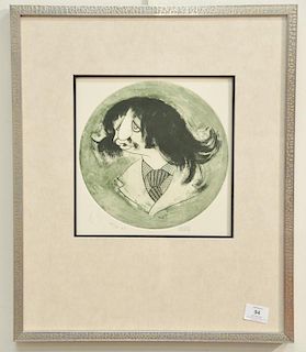 Al Hirschfeld (1903-2003) etching of Ringo Star, signed in pencil lower right Hirschfeld, marked in pencil lower left XIII/XV A.P., ...