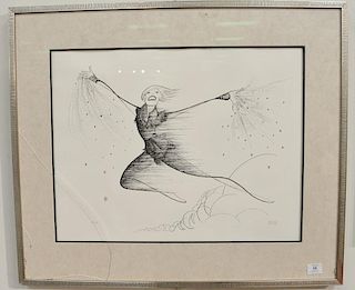 Al Hirschfeld (1903-2003) etching of Sandy Duncan - Peter Pan, signed in pencil lower right Hirschfeld, numbered in pencil lower lef...