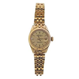 Rolex Datejust 18k Gold Watch 6917