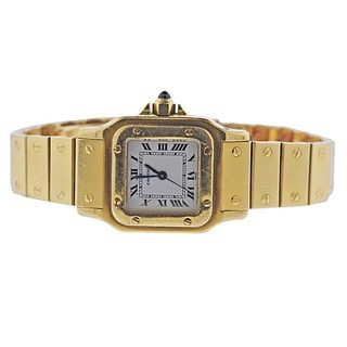 Cartier Santos Galbee 18k Gold Automatic Watch 1569