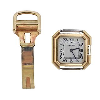 Cartier Ceinture Paris 18k Gold Watch 