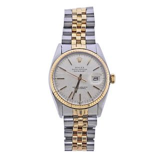 Rolex Datejust 18k Gold Steel Watch 16013