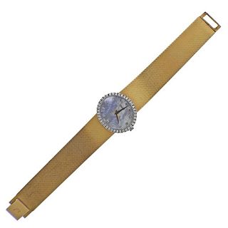Piaget 1970s 18k Gold Diamond MOP Watch