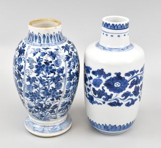 Two Chinese Blue & White Vase ,Kangxi Period