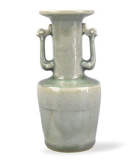 Chinese Longquan Ware Celadon Glazed Vase