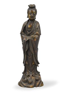 Chinese Bronze Cast Guanyin Figure,19th C.