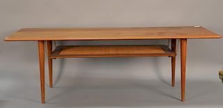 Grete Jalk coffee table. ht. 20 in.; top: 21" x 60"