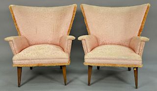 Pair of 1950's space age wing chairs.