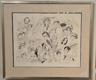 Al Hirschfeld (1903-2003) lithograph of Orchestra, Composer, signed in pencil lower right Hirschfeld, numbered in pencil lower left ...