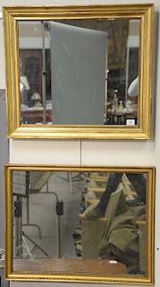 Two gilt framed rectangular mirrors.Provenance: Property from Credit Suisse's Americana Collection  