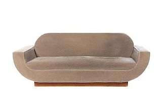 * An Art Deco Sofa, Width 84 inches.