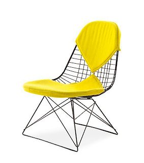 A Charles and Ray Eames Enameled Steel LKR Chair, for Herman Miller, Height 25 1/2 inches.