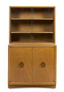 * A T.H. Robsjohn-Gibbings Walnut Cabinet, for Widdicomb, Height 61 x width 36 x depth 14 inches.
