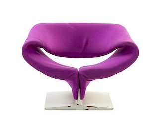 * A Pierre Paulin Ribbon Chair, for Artifort, Height 27 1/4 inches.
