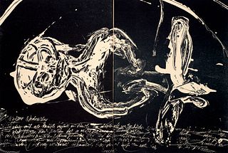 Wichner und Ullrich Panndorf, Ernst Elegien Weiss. Mit 8 Original-Hochdruckgrafiken von Ullrich Panndorf. Berlin, Atelier Ullrich Panndorf, 1988. 9 Bl