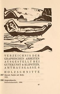 Ausstellung Ernst Ludwig Kirchner. Katalog zur Ausstellung in der Kunsthalle Bern vom 5. März bis 17. April 1933. Mit 6 Original-Holzschnitten von E.L