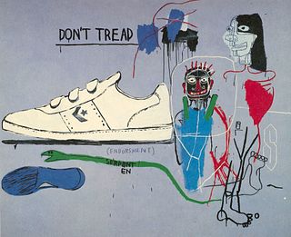 Collaborations: Andy Warhol, Jean-Michel Basquiat, 12 November 1988-21 January 1989. Mit einer Umschlagslithographie und 17 Offsetlithographien und ei