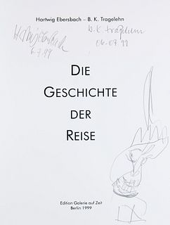 Sammlung von 3 Künstlerbüchern. (Berlin), Edition Galerie auf Zeit, 1998-2003. Mit OGraphiken u. O(Photo-) Collage. Folios. Je illustriert. 1 OLwd. u.